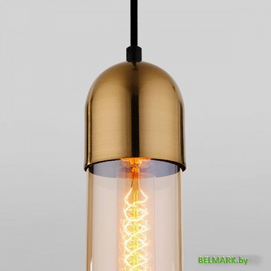 Подвесная люстра Евросвет Airon 50180/1 янтарный - фото2