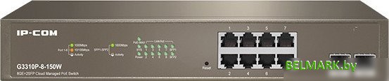 Настраиваемый коммутатор IP-COM G3310P-8-150W - фото