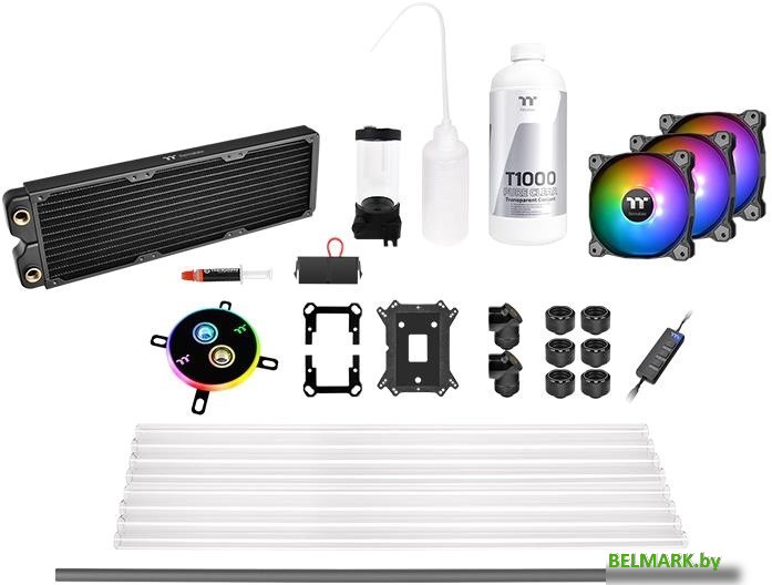 Модульная система жидкостного охлаждения Thermaltake Pacific C360 DDC Hard Tube Water Cooling Kit CL-W243-CU12SW-A - фото
