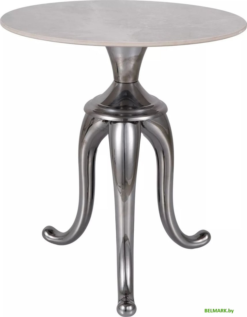 Журнальный столик Signal Snake (белый/серебряный) - фото