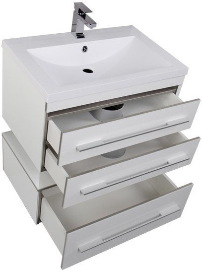 Aquanet Тумба под умывальник Верона 75 (белый) - фото2
