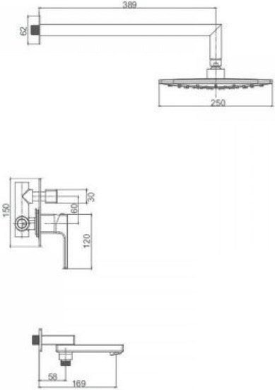 Душевая система Vieir V393563-C - фото2