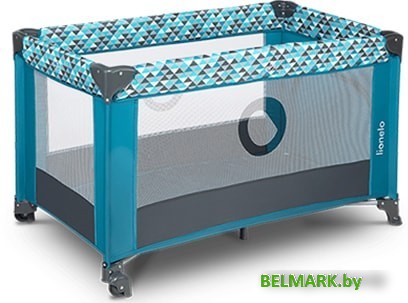 Игровой манеж Lionelo Stefi (зеленый/бирюзовый) - фото2