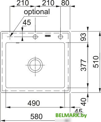 Кухонная мойка Franke Mythos MTK 610-49 124.0442.552 (черный матовый) - фото2