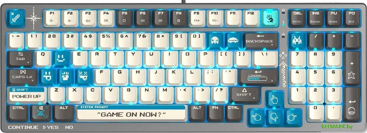 Клавиатура A4Tech Bloody S98 Pixels Blue (Bloody BLMS Red Plus, нет кириллицы) - фото