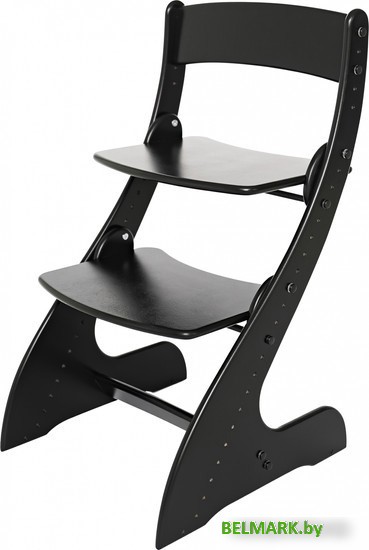 Растущий стул Друг Кузя Растущий Павлин (черный) - фото