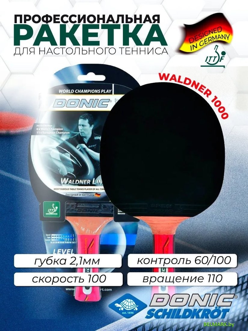 Ракетка для настольного тенниса Donic-Schildkrot Waldner 1000 751801 - фото