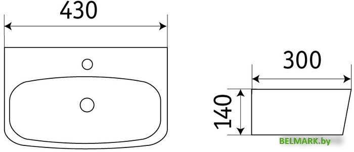 Умывальник CeramaLux 78401 - фото2