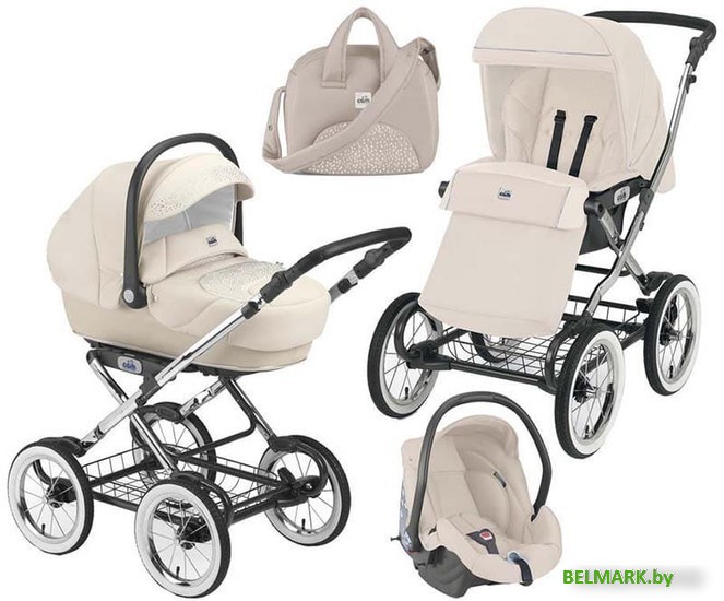 Коляска-люлька CAM Linea Classy ART908-T583 (3 в 1, бежевый) - фото