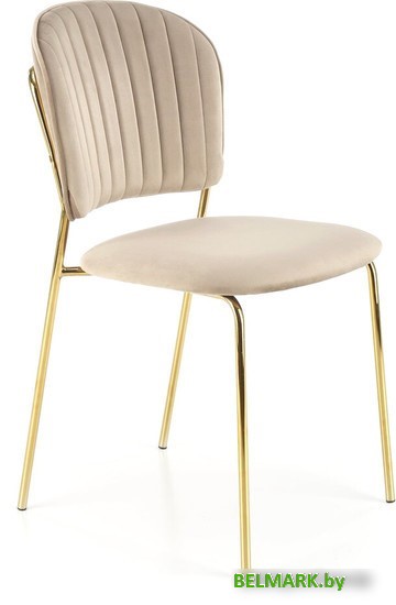 Стул Halmar K499 (бежевый/золотистый) - фото