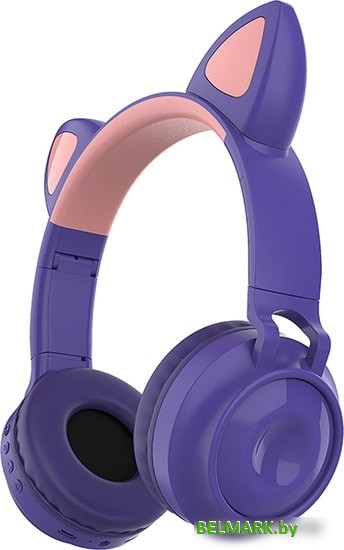 Наушники QUMO Party Cat 32304 (фиолетовый) - фото