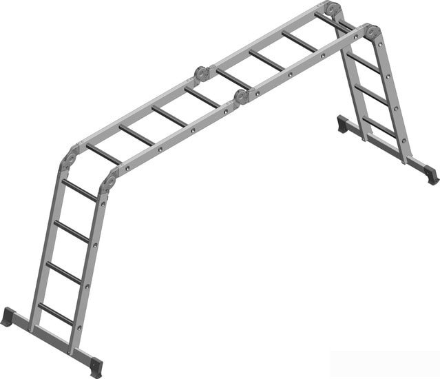 Лестница-трансформер Новая высота NV 132 многофункциональная 4x4 ступени - фото2