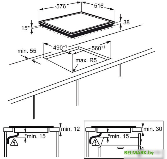 Варочная панель Electrolux EHF6240XXK - фото2