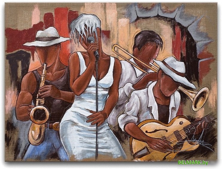 Картина Orlix Джаз-бэнд CA-00158 85x113 см - фото