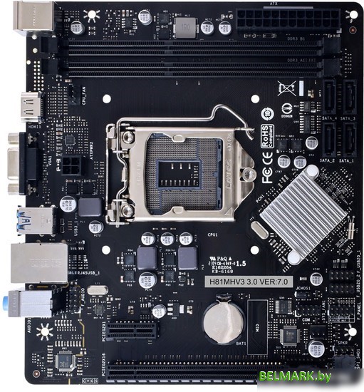 Материнская плата BIOSTAR H81MHV3 3.0 Ver. 7.0 - фото
