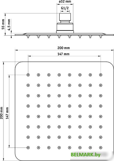 Верхний душ Deante Floks NAC 005K - фото2