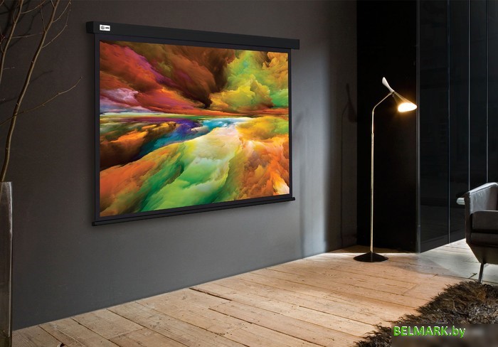 Проекционный экран CACTUS Wallscreen 206x274 CS-PSW-206X274-BK - фото2
