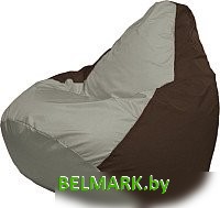Кресло-мешок Flagman Груша Супер Мега 4XL Г5.1-340 (серый/коричневый) - фото