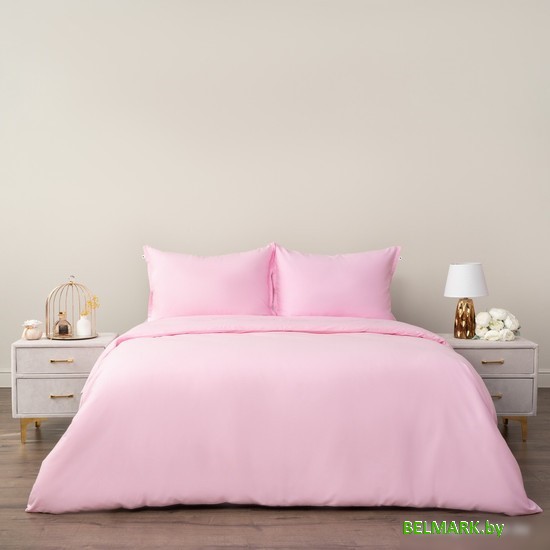 Постельное белье Siberia Home Сэнди Евро Сиб-Евро-Сэн-роз (розовый) - фото