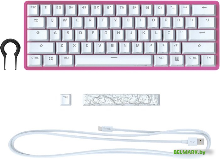 Клавиатура HyperX Alloy Origins 60 Pink (HyperX Red, нет кириллицы) - фото2