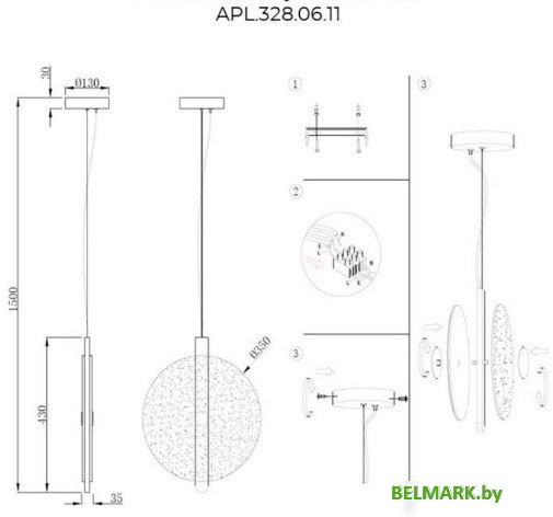 Подвесная люстра Aployt APL.328.06.11 - фото2