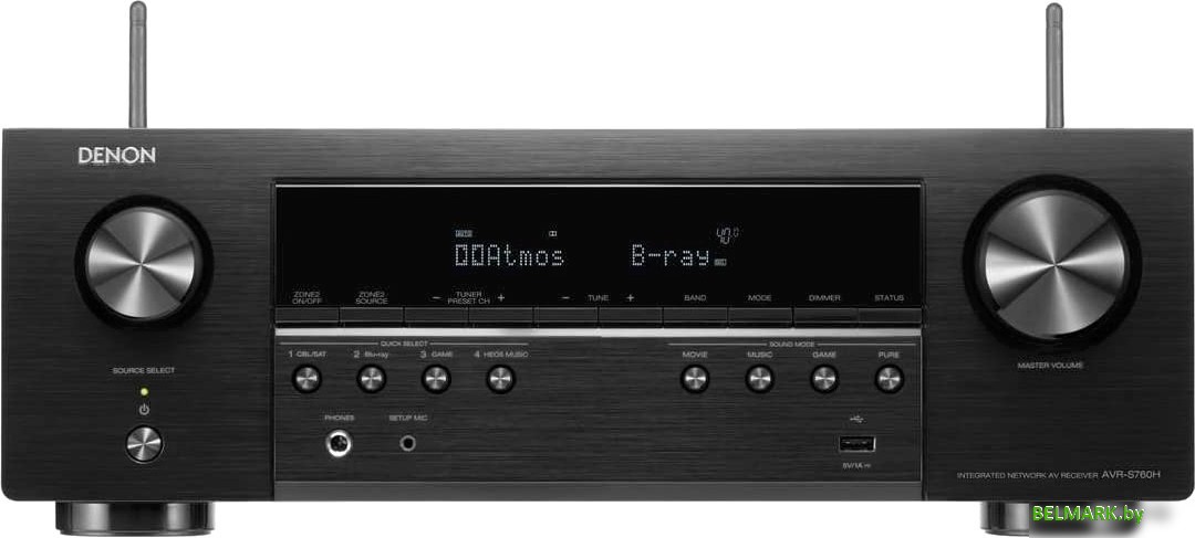 AV ресивер Denon AVR-S760H - фото