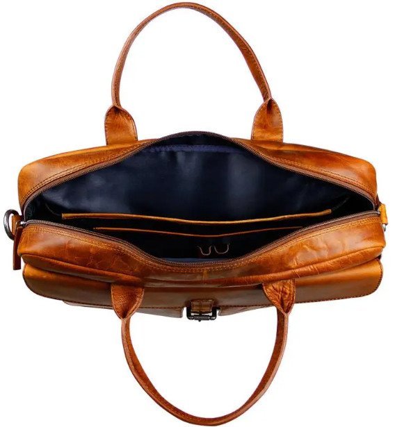 Мужская сумка Klondike 1896 Digger Carl KD1053-04 (коньяк) - фото2