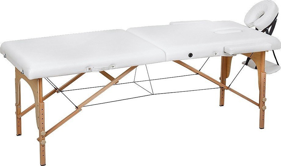 Массажный стол Элеганс МД - 221А (белый) - фото