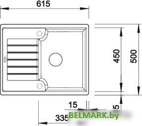 Кухонная мойка Blanco Zia 40 S (белый) [516922] - фото2