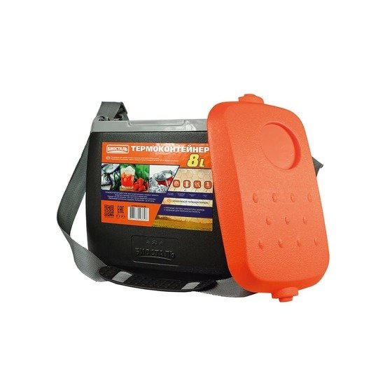 Термобокс BIOSTAL CB-8G-P 8л (черный/оранжевый) - фото2