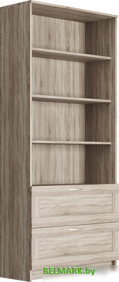 Стеллаж Mio Tesoro Сириус 2 ящика 78x190 2.02.07.110.3 (сонома) - фото