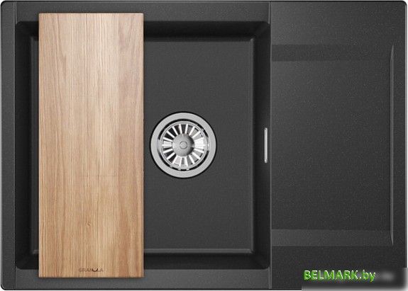 Кухонная мойка Granula ES-7003 (черный) - фото