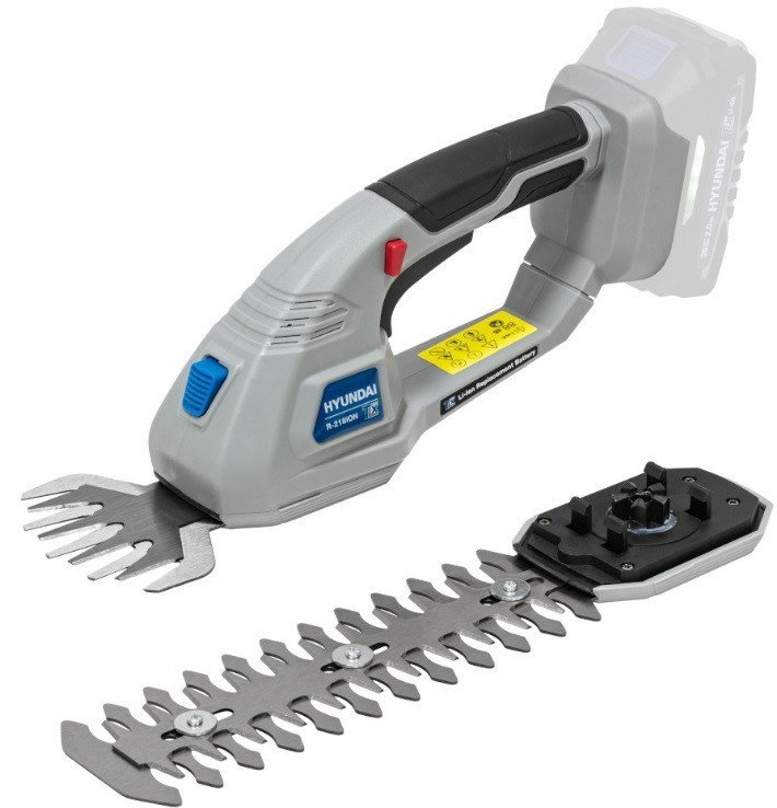 Кусторез + ножницы Hyundai R-218iON (без АКБ) - фото