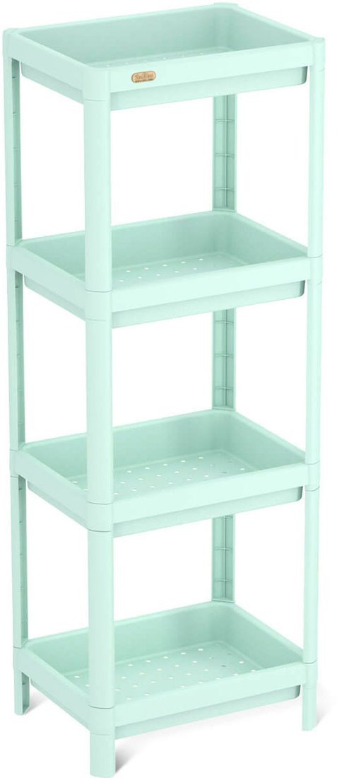 Стеллаж Sheffilton SHT-SS25-4 (пастельно-зеленый) - фото
