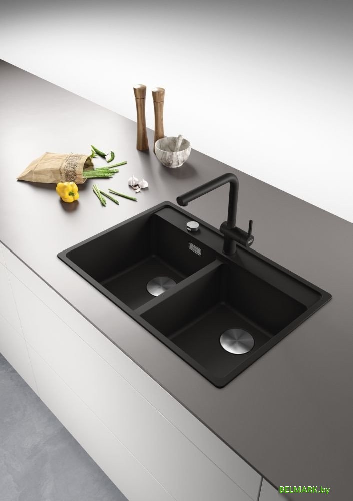 Кухонная мойка Franke Maris MRG 620-35-35 114.0661.782 (матовый черный) - фото2