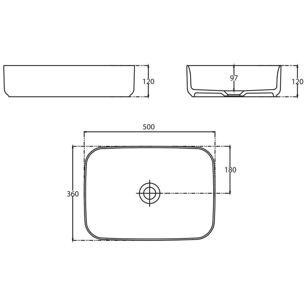 Умывальник Allen Brau Fantasy 50 4.11021.TP коричневый - фото2