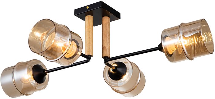 Люстра средней высоты Escada 699/4P Black - фото