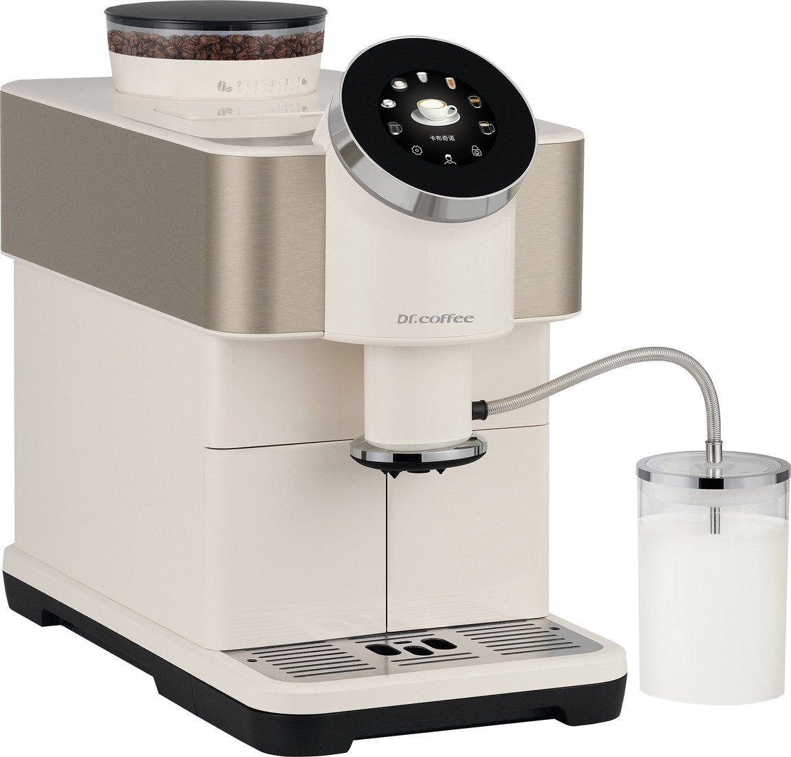 Кофемашина Dr.Coffee H2 (белый/золотистый) - фото2