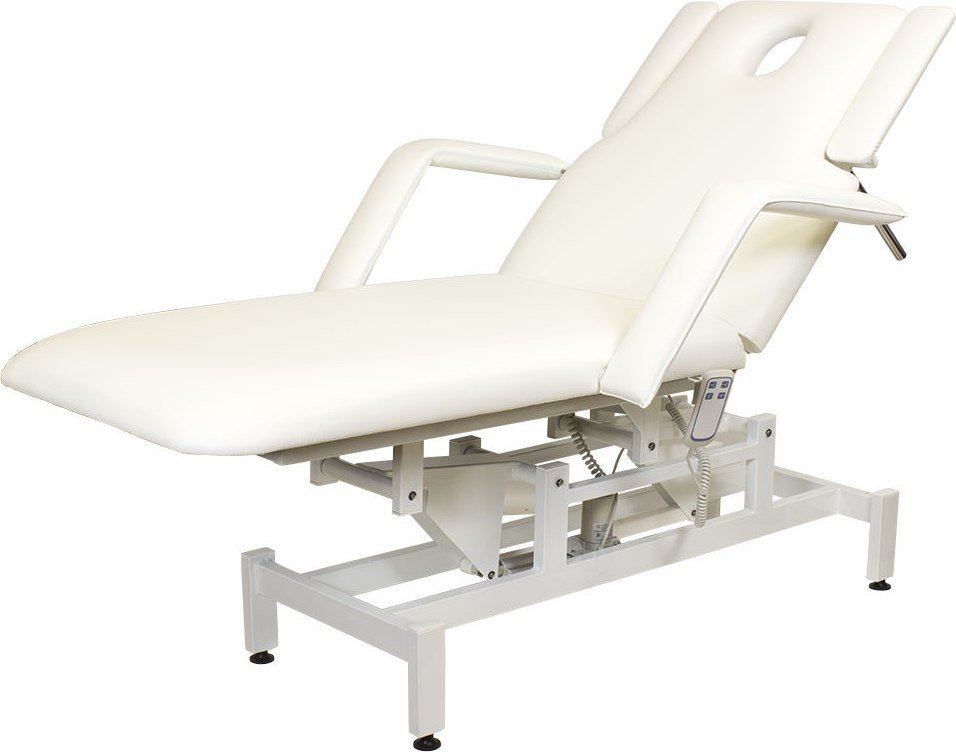 Массажный стол Элеганс МД - 850 (белый №89/189, с добавлением колесной базы) - фото