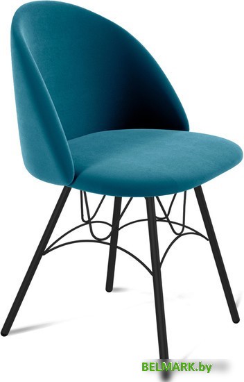 Стул Sheffilton SHT-ST35/S107 (тихий океан/черный муар) - фото