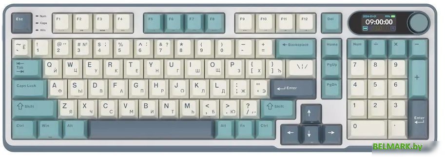 Клавиатура Royal Kludge RK-S98 RGB Light Cloud (RK Brown) - фото2