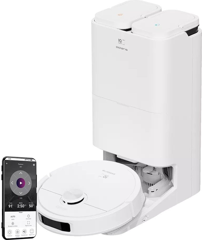 Робот-пылесос Polaris PVCRAC 7790 Wi-Fi IQ Home (белый) - фото