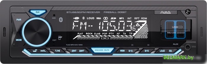 USB-магнитола Aura Fireball-305BT - фото