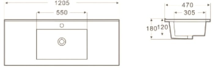 Умывальник WeltWasser Deilbach 7506-120 - фото2