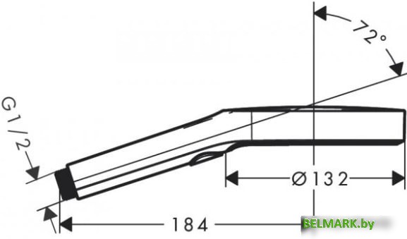 Душевая лейка Hansgrohe Rainfinity 130 3jet EcoSmart 26864700 - фото2