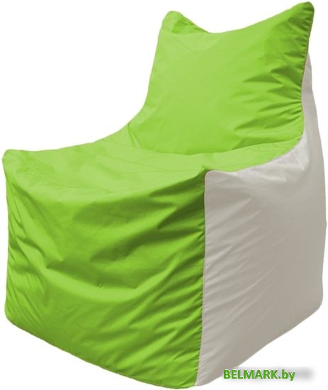 Кресло-мешок Flagman Фокс Ф2.1-183 (салатовый/белый) - фото