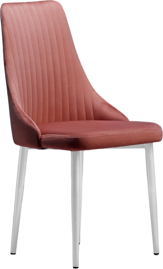 Стул Памир Руссо F62 (розовый/белая опора/поворотный) - фото