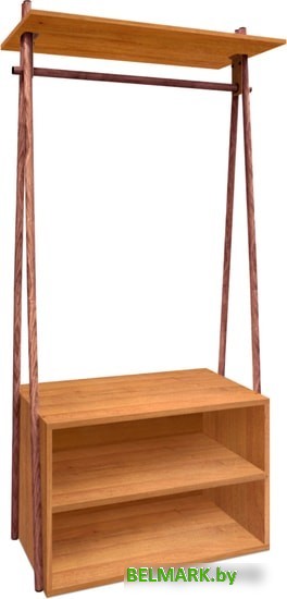 Стойка для одежды Sheffilton SHT-HW2 155912 (орех/темный орех) - фото