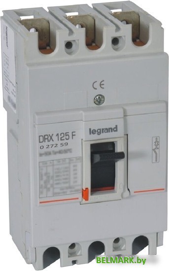 Выключатель автоматический Legrand DRX 12580A 3P 36KA 27259 - фото