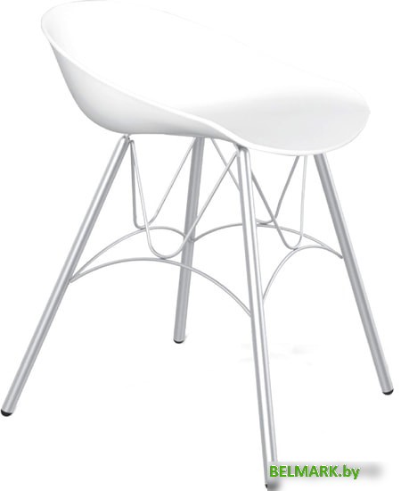Стул Sheffilton SHT-ST19/S100 (белый/хром лак) - фото